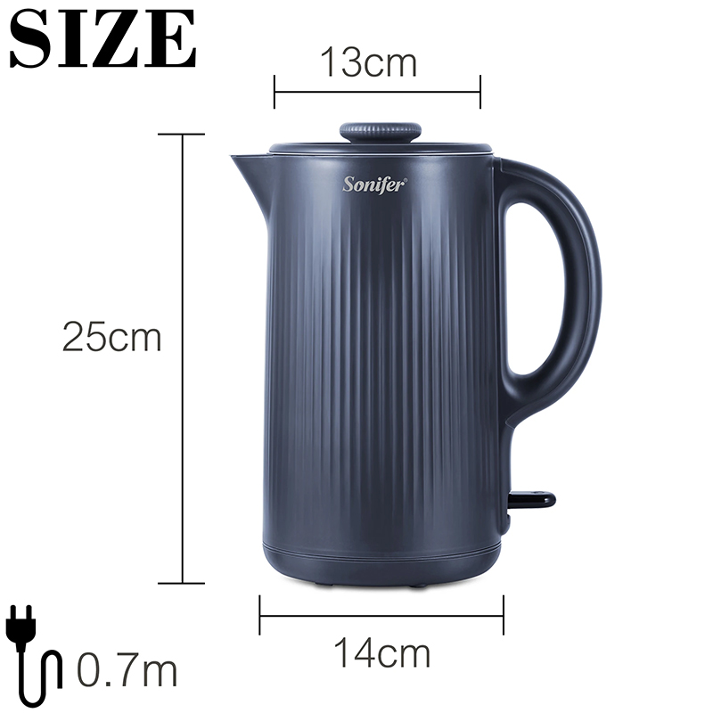 SONİFER SF-2096 Yüksək Keyfiyyətli Elektrikli Çaydan 1500W - şəkil 3